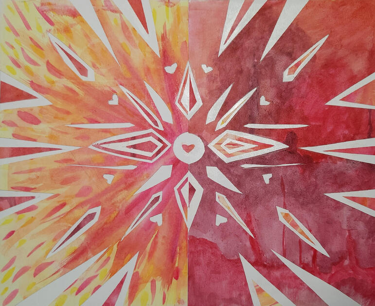 Ascension (September 2024); Gouache on Paper