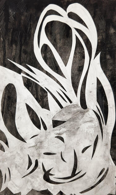 Serenity (September 2024); Ink Wash on Paper